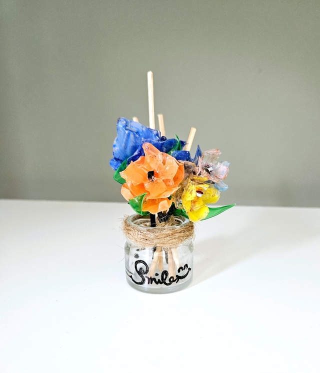 Table Fragrance ECO Handmade Artificial Plants Diffuser Flower Home Decor 13x5cm