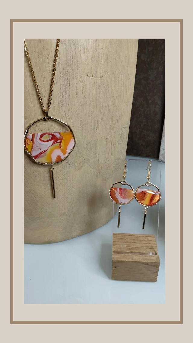 Parure sunset pop rond ouvert 