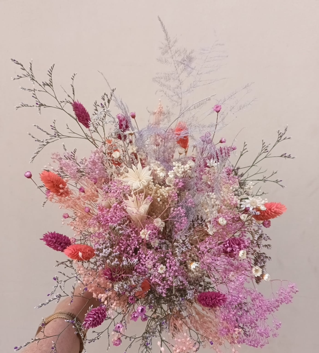 Fleurs séchées : bouquet