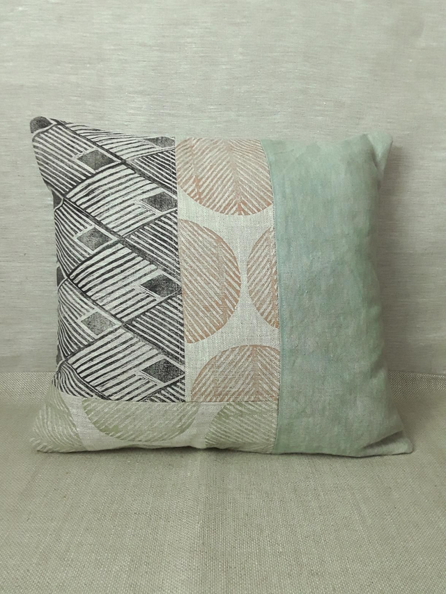Coussin en lin  - collection PATCHWORK 