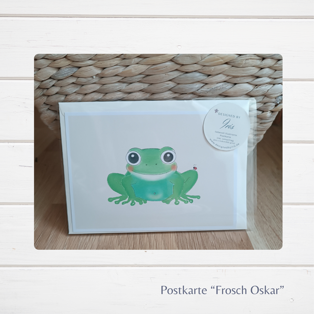Postkarte "Frosch Oskar" (ArtNr. K0004)