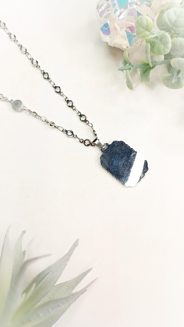 Collier SURYAH - Argenté - Jaune Aurore