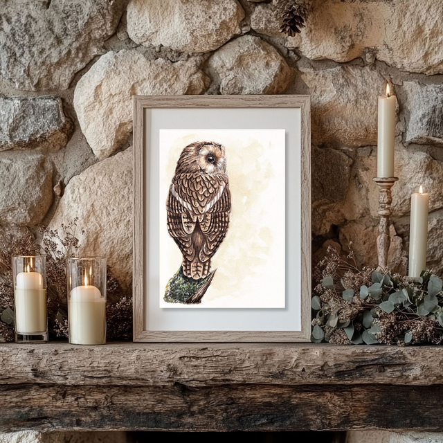 "Perchée" - tirage d'art 