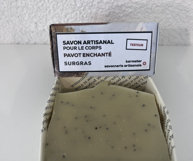 Savon surgras Pavot
