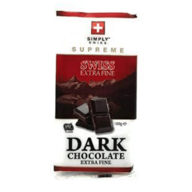 Simply Swiss Supreme Dark Chocolate 100g