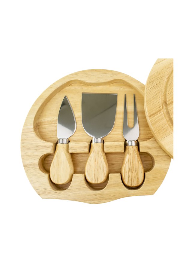 Small Grooved Round Cheeseboard