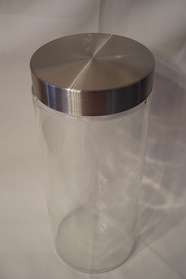 Vorratsglas rund, mit Schraubverschluss