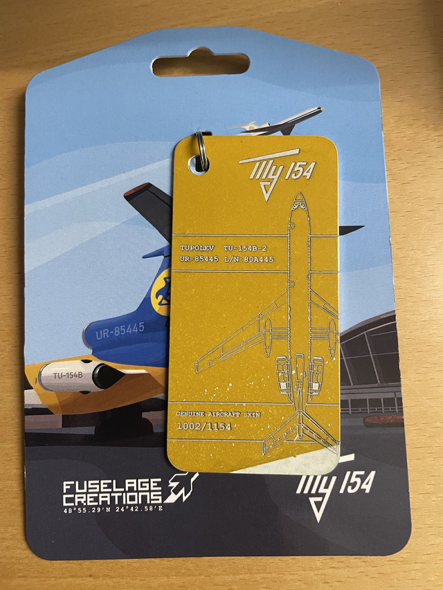 Fuselage Creations Tupolev Tu-154B2 UR-85445 (gelb)