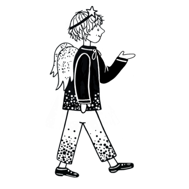 Stempel Engel Silas 4x8cm