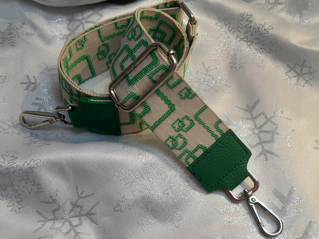 Sangle de sac carré vert