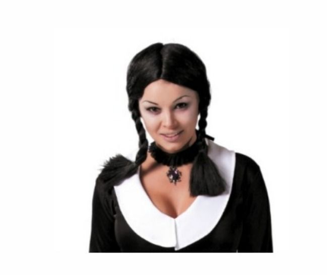 CARNEVALE , PARRUCCA MERCOLEDI ADDAMS 