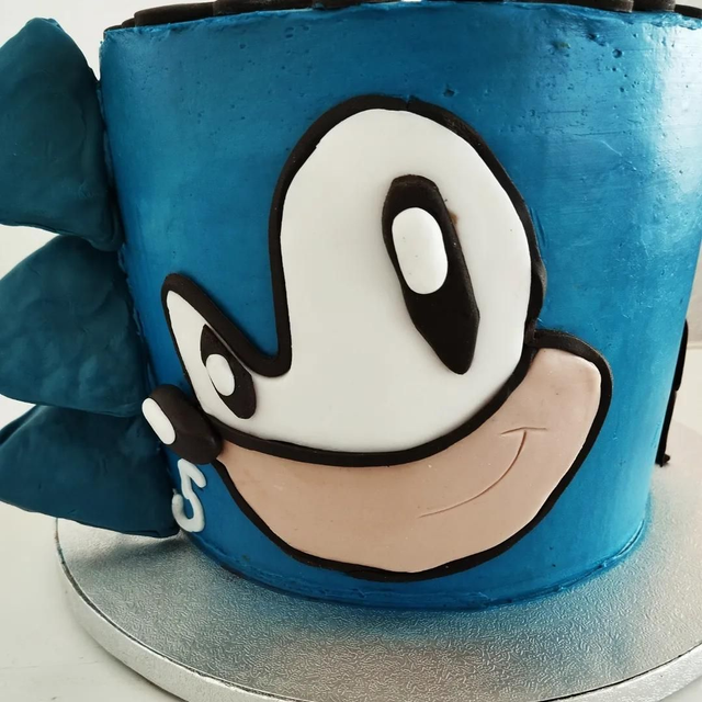 Gâteau sonic 10-12 personnes 