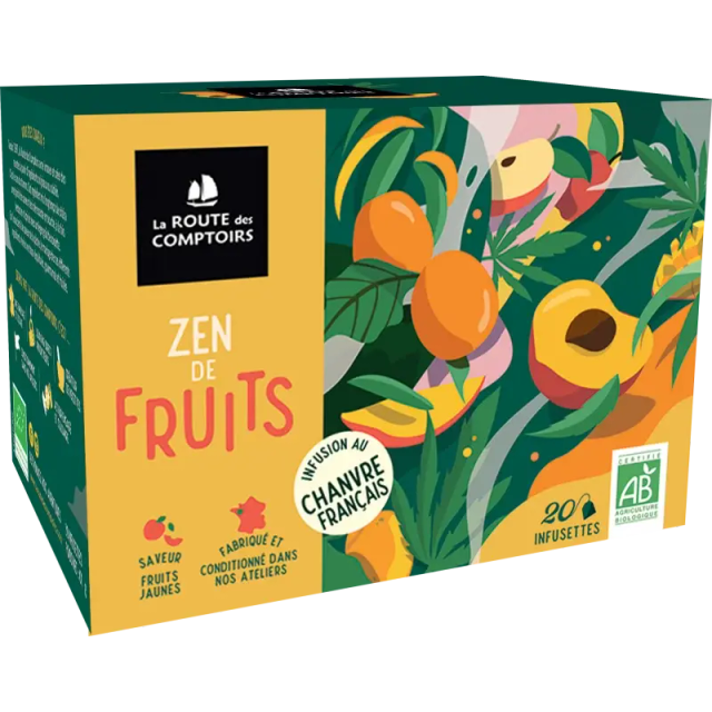 Zen de fruits Infusion 20 infusettes / La Route des Comptoirs  