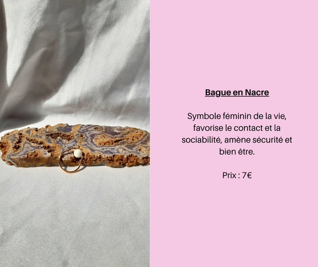 190- Bague en Nacre