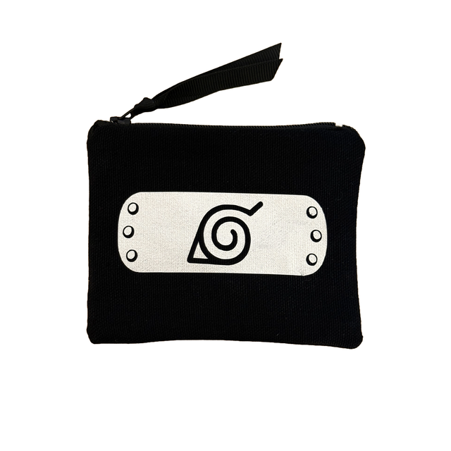 Porte Monnaie Noir inspiration Naruto