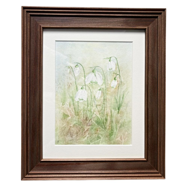 Snowdrop Original Watercolour Painting