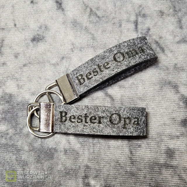 Schlüsselanhänger aus Filz