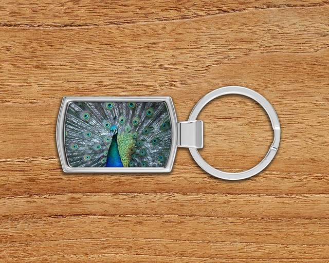 "Stunning Peacock" Keyring  