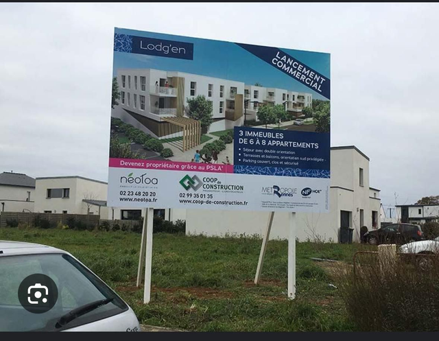 Panneau de chantier - macrolux - akilux 4mx3m ou 3x2 ou 3x3 ou 2x1