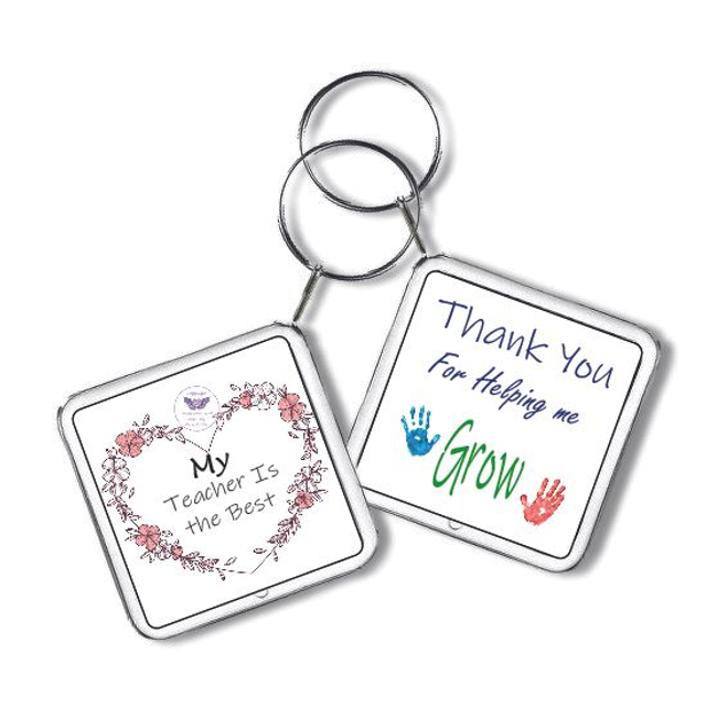 Square Key Ring SKR01