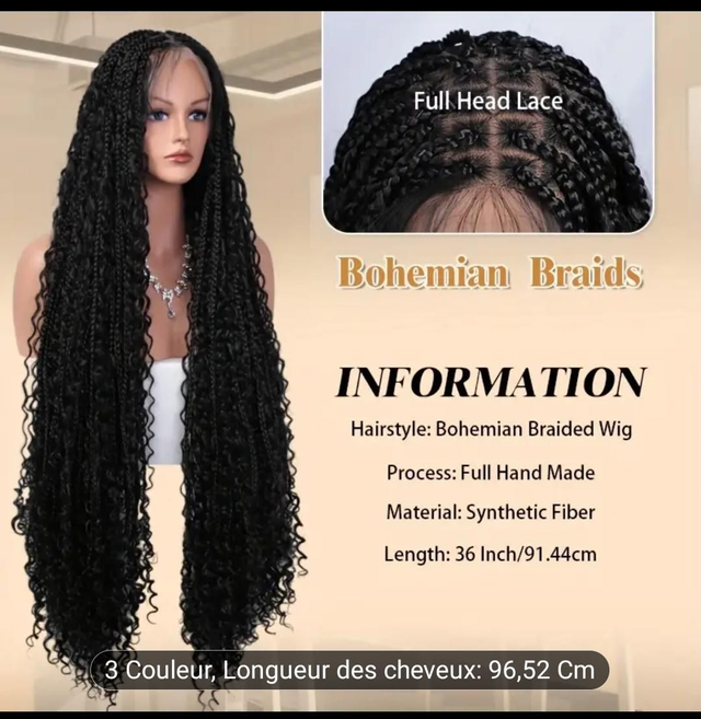 Perruque tresse africaine 