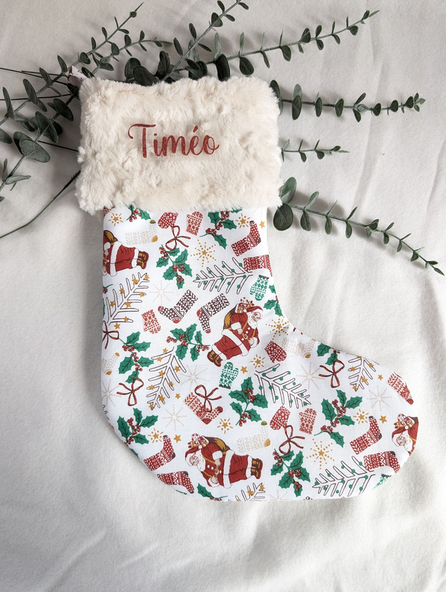 Chaussette de Noël personnalisable 