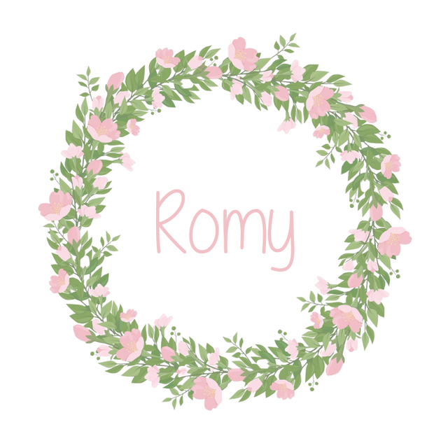 Lot de stickers papier &quot;Romy&quot; - Personnalisable