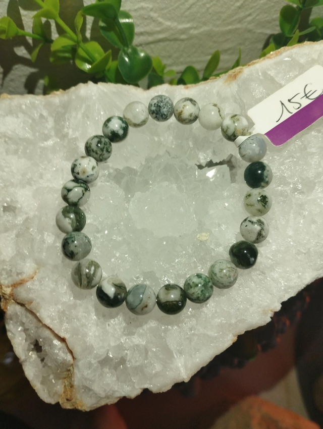 Bracelet Agate Arbre 8mm