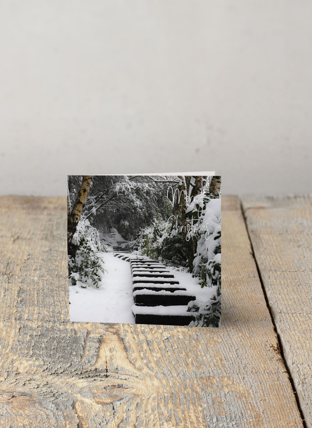 "Step into Christmas in the Village of Thurlstone" Christmas Card  