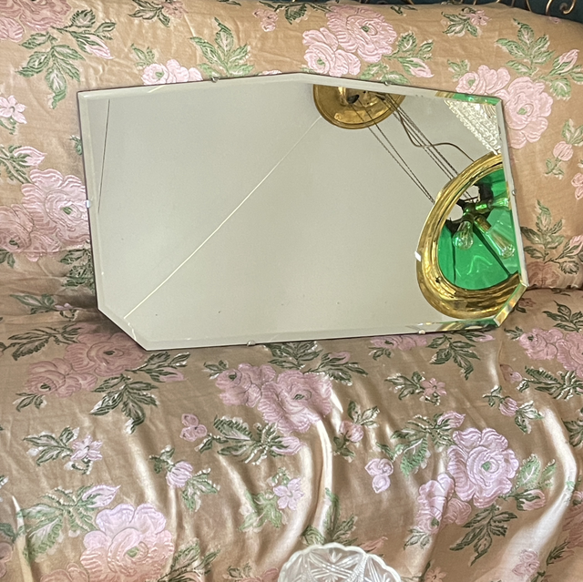 Art Déco Spiegel facettiert