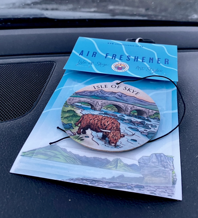 Isle of Skye Highland Cow air freshener