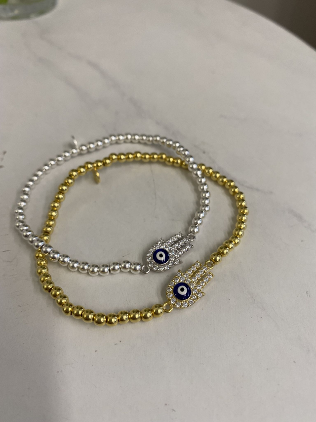 Diamond Hamsa Eye Sweetie Bracelet