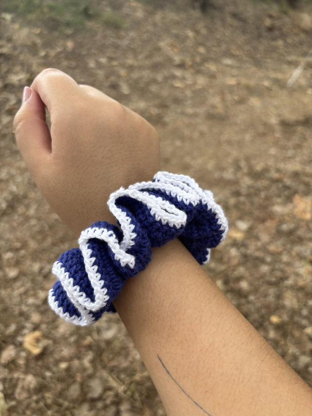 Chouchou en crochet - coton