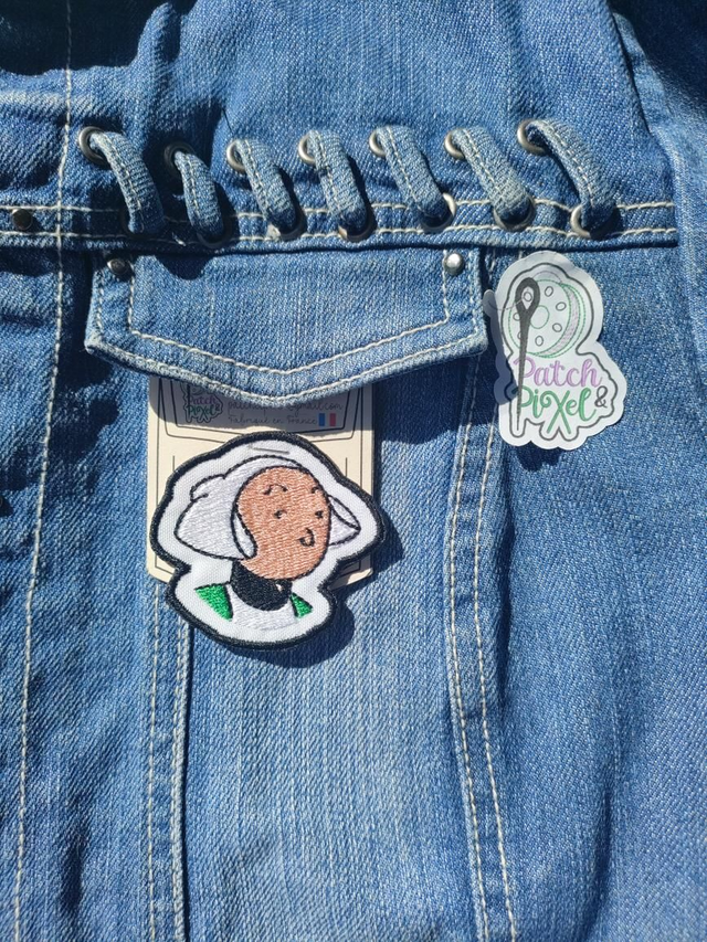 Bécassine tête écusson 