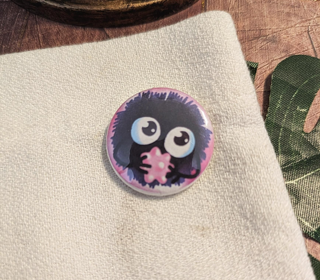 Mini Badge "Noiraude Rose" - 25 mm 