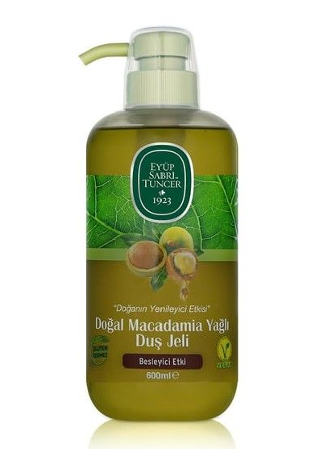EYUP SABRI TUNCER 600ml Naturalny Żel Pod Prysznic z Olejkiem Makadamia