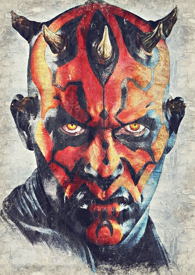 Darth Maul Portrait oil edition 01