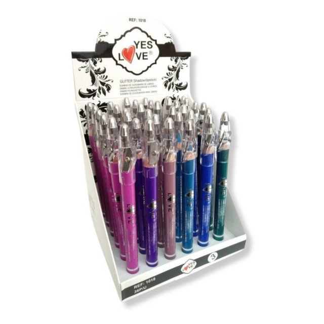 Crayon pour lèvres et yeux 6 couleurs
Bleu et Violet