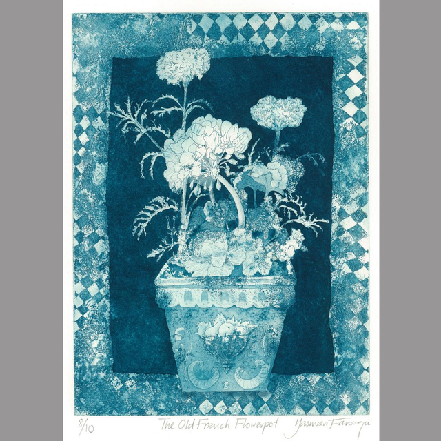 Card 'The Old French Flowerpot' 