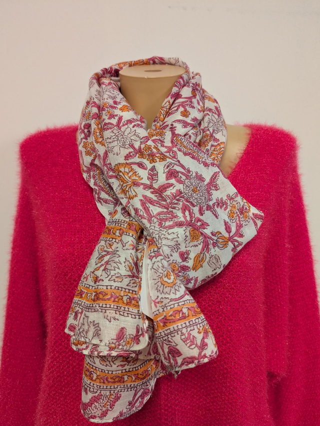 Foulard Alméa rose