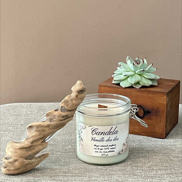 Bougie vanille des îles 250g