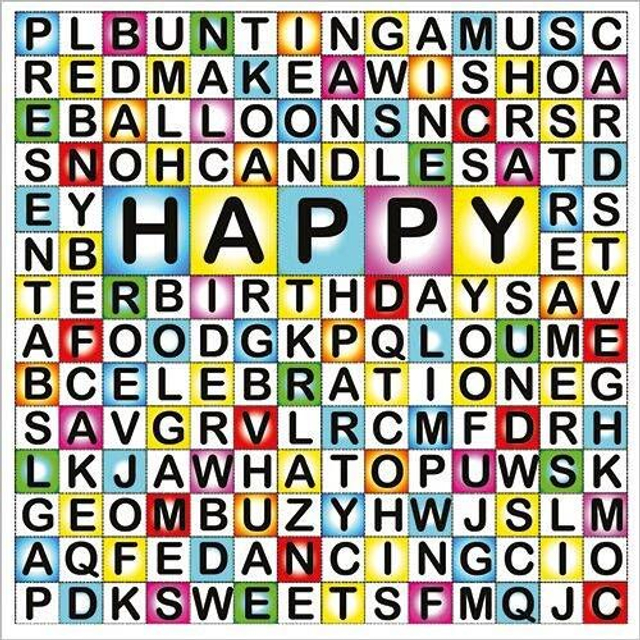 Wordsearch Birthday