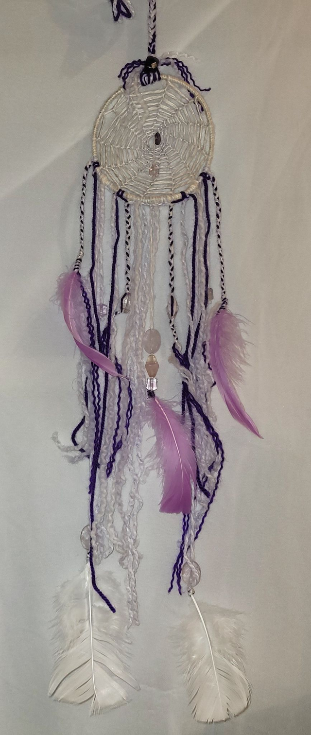 Handmade Amethyst Dream catcher.
