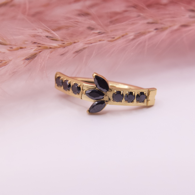 Nombril Clicker Oval Bumpy Marquise