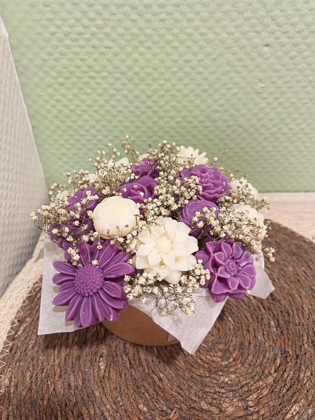 Composition florale Praline / Pop corn