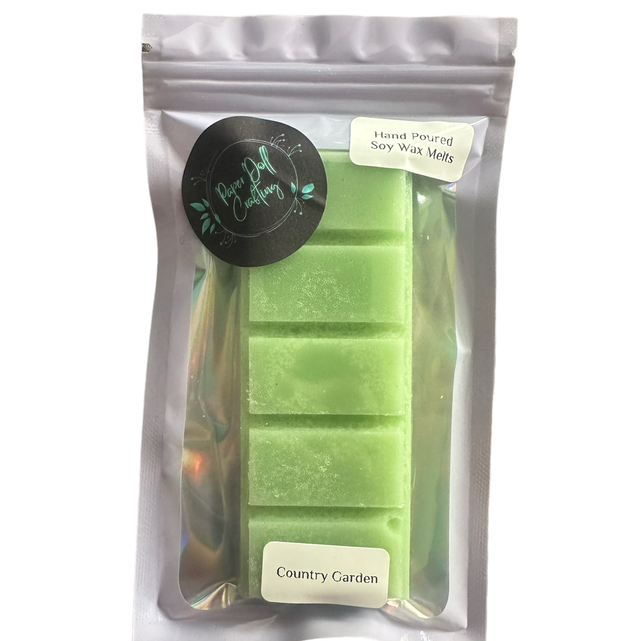 Soy Wax Melt Large Snap Bar - Country Garden 