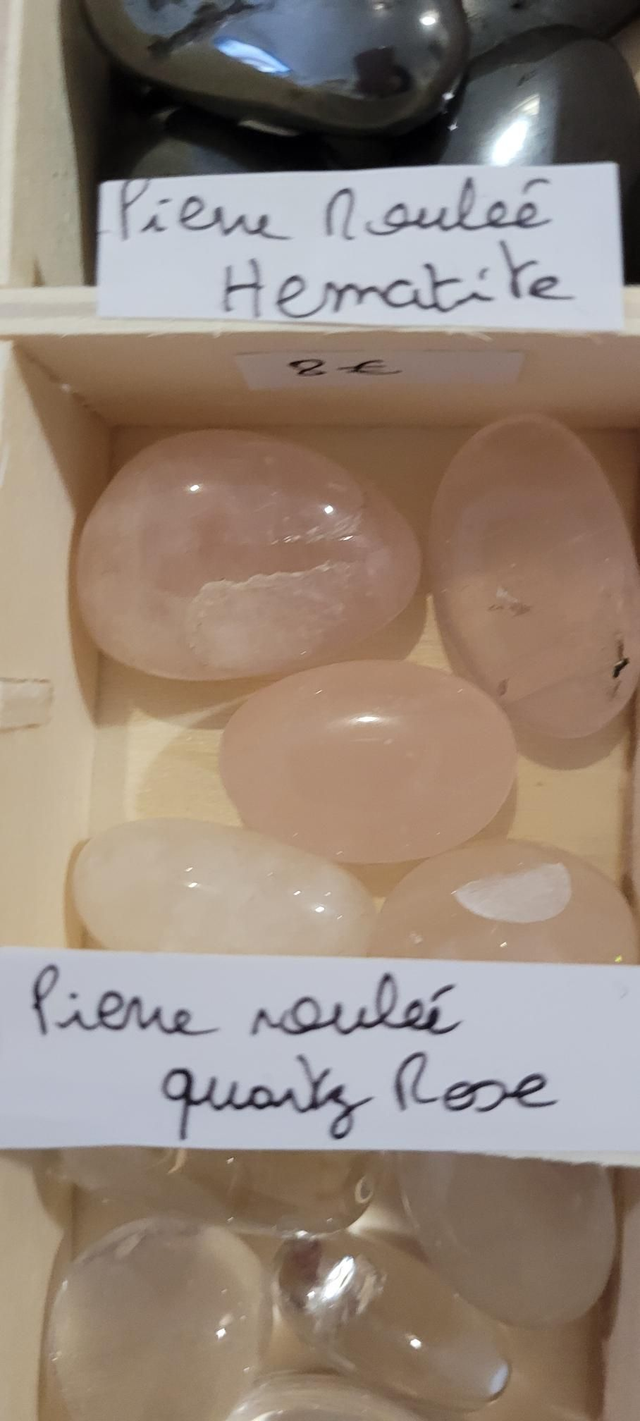 Quartz rose pierre roulée 