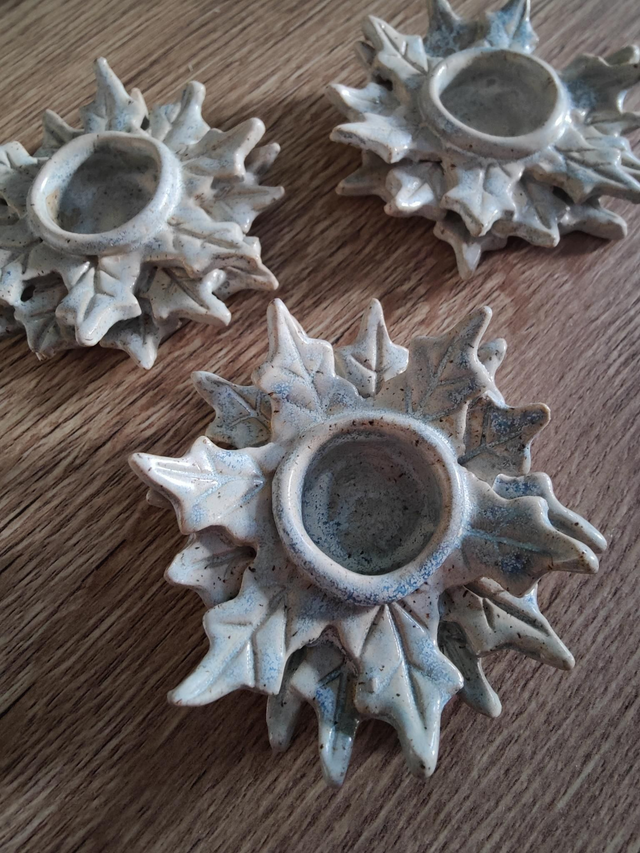 Bougeoir flocon neige 