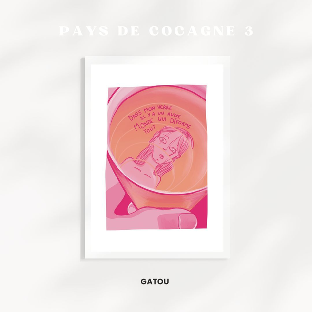 POSTER A3 Psychedelic women Série: Pays de cocagne 3