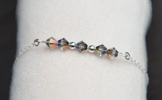Bracelet en cristal multi reflets 